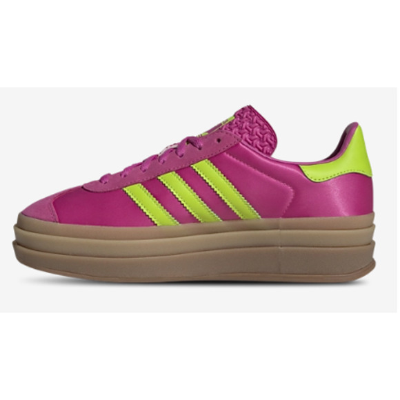 NEW Adidas Originals Gazelle Bold Platform Fuchsia/Slime Women's Size 8.5 - Picture 1 of 5